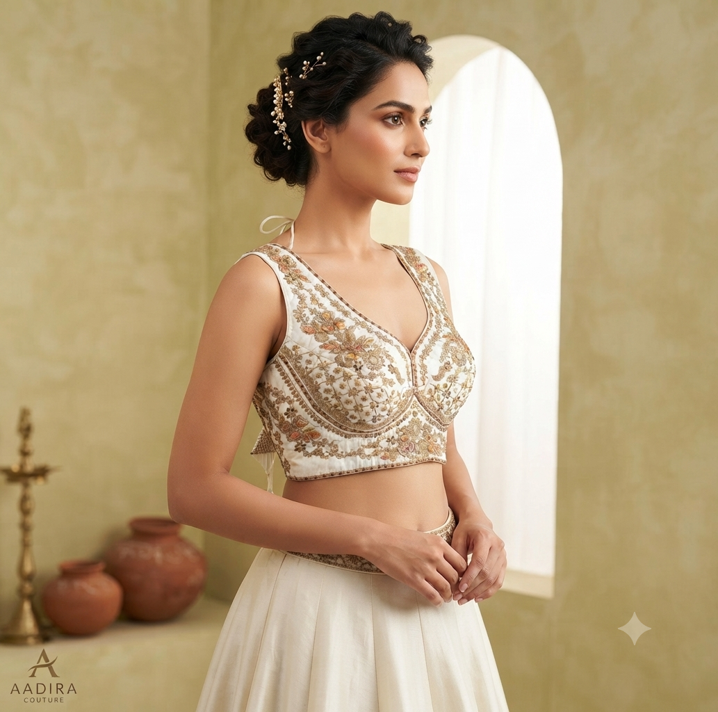 Floral Handwork Blouse — Havnme fashion UAE