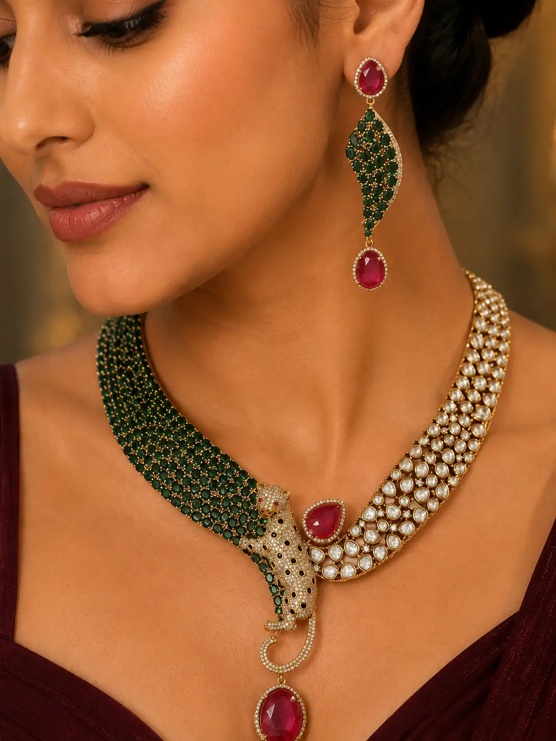Jungle Majesty Panther Necklace Set — Havnme fashion UAE