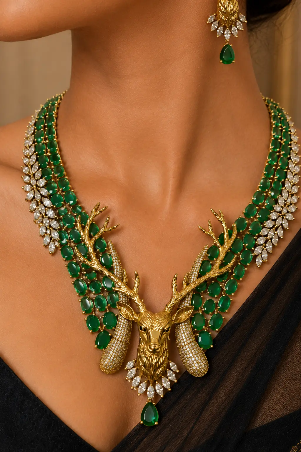 Emerald Forest King Necklace Set — Havnme fashion UAE