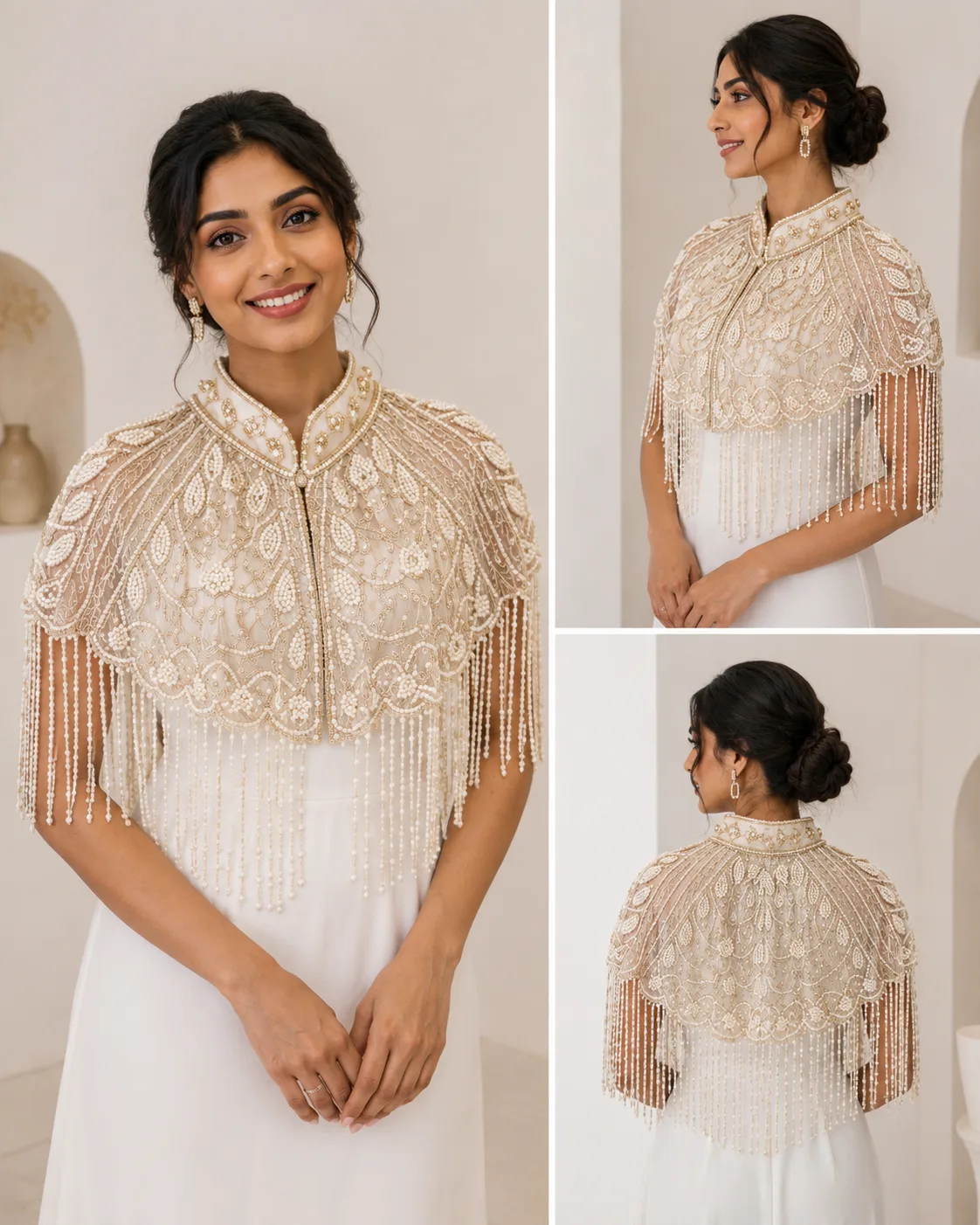 Ivory Pearl Royale Cape — Havnme fashion UAE