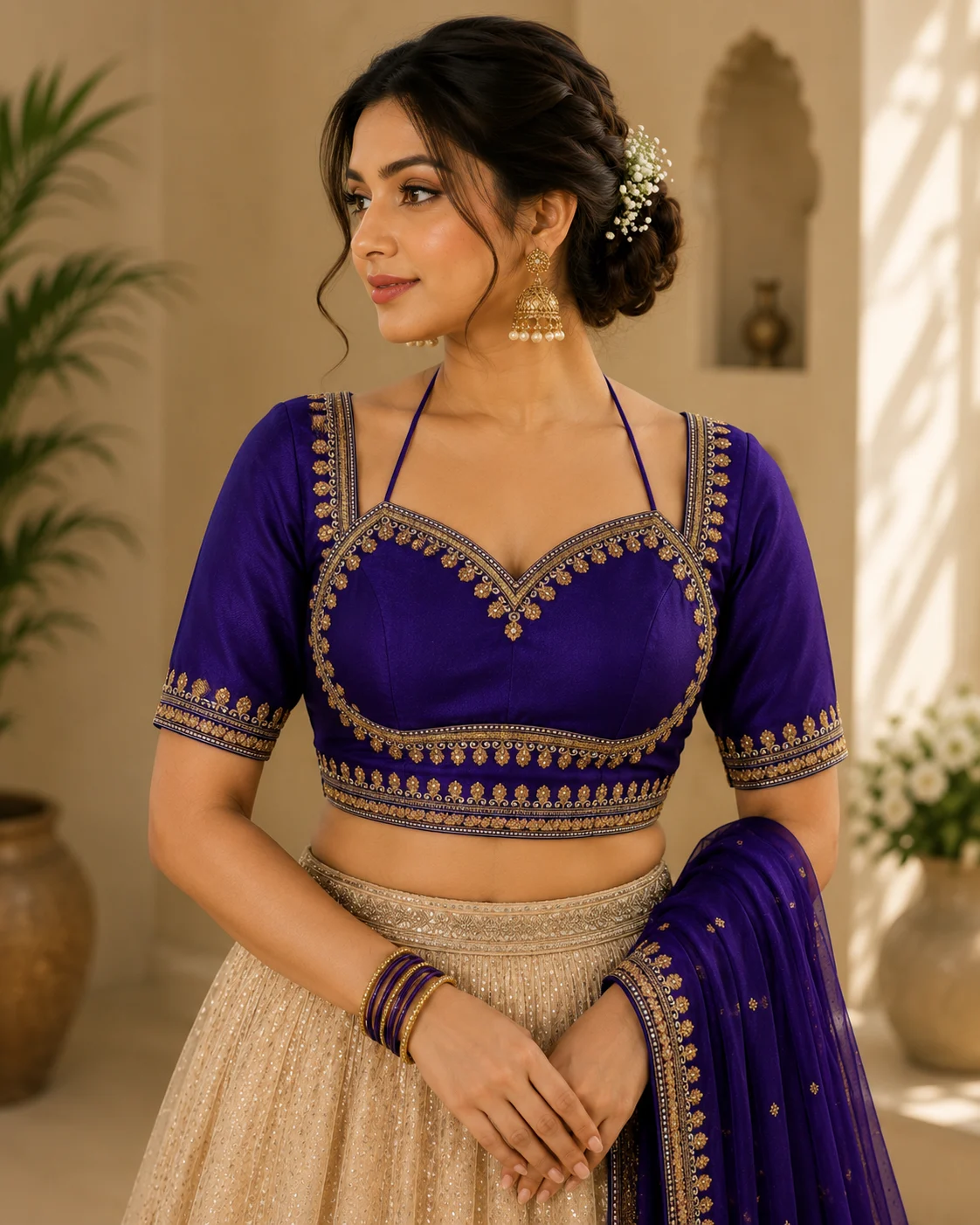 Royal Violet Blouse — Havnme fashion UAE