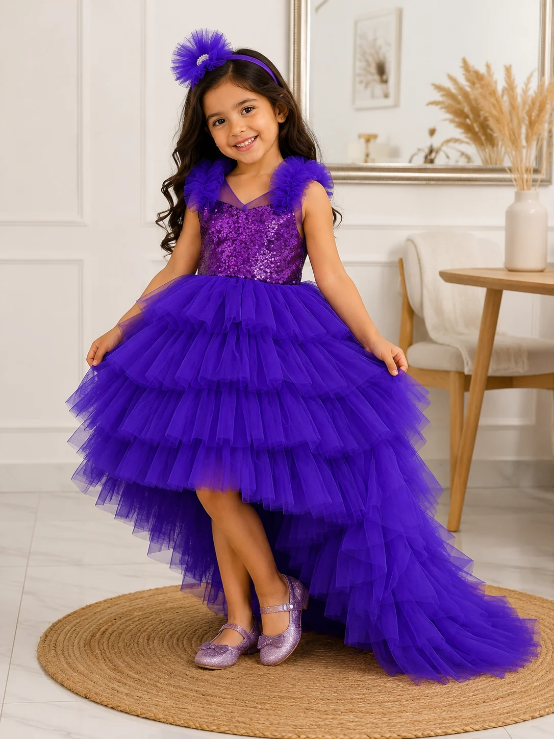 Royal Violet Princess Frock — Havnme fashion UAE