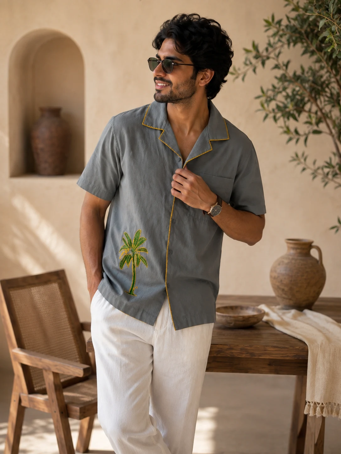 Thengu Hand-Painted Shirt